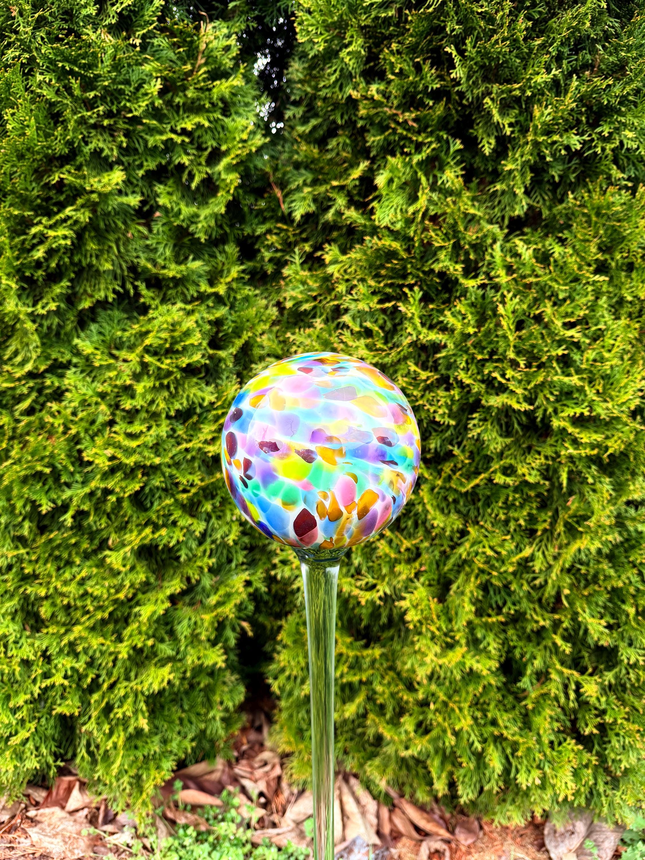 Glass Spheres on Stake