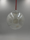 15cm Hand-Blown White Witch Ball – Decorative Hanging Art Glass Sphere