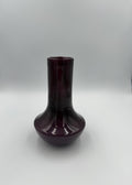 20cm Hand-Blown Plum Purple Glass Vase – Modern Decorative Bud Vase