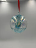 15cm Hand-Blown Blue Witch Ball – Glass Friendship Ball, Hanging Suncatcher Orb, Unique Window Decoration