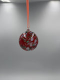 8cm Hand-Blown Glass Ball Ornament – Red Glass Bauble