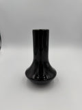 15cm Hand-Blown Black Glass Vase – Modern Minimalist Decorative Art Glass